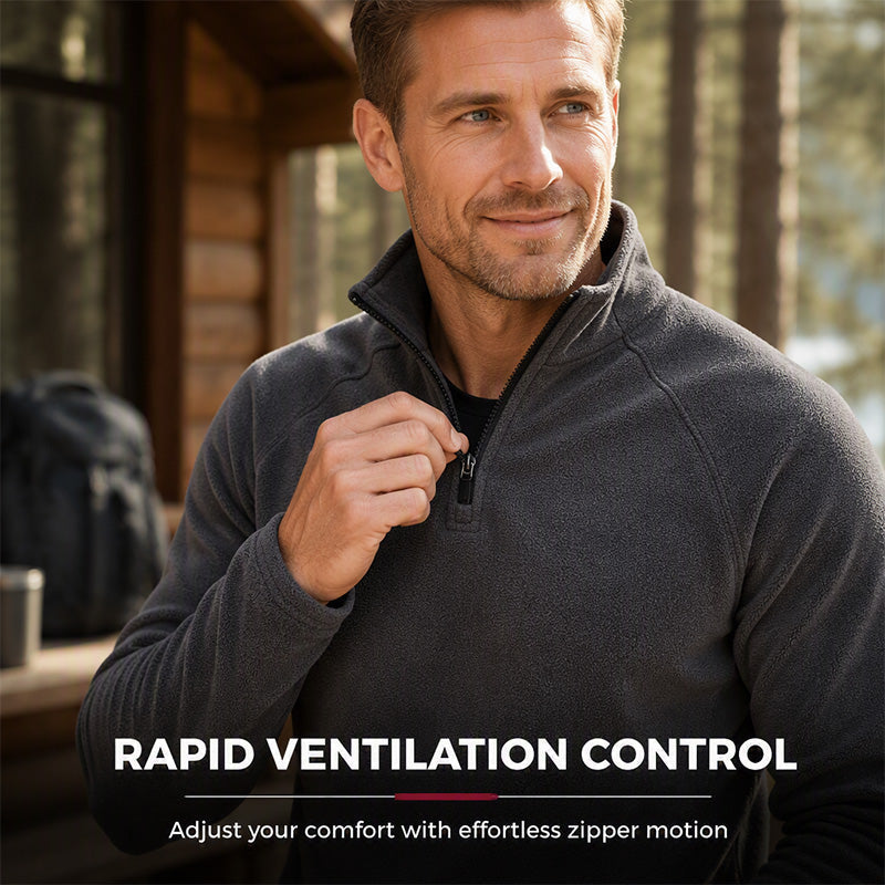 BestSeller🔥 🧥 Insulated fleece jacket with a half-length zipper—perfect for hiking and everyday wear