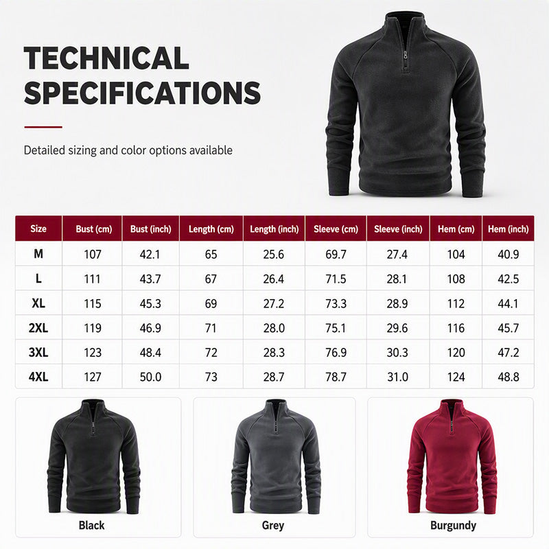 BestSeller🔥 🧥 Insulated fleece jacket with a half-length zipper—perfect for hiking and everyday wear