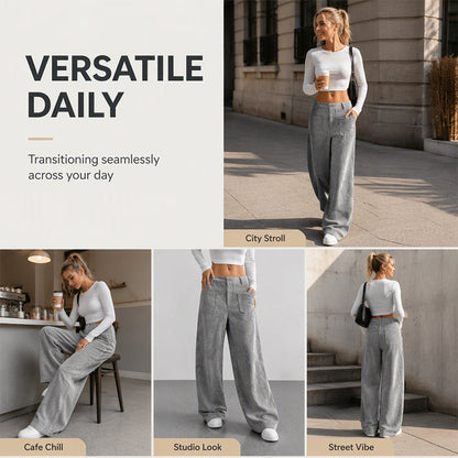 ⌛Limited-Time Offer-Women’s Casual Relaxed Fit Wide-Leg Pants