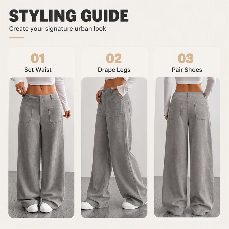 ⌛Limited-Time Offer-Women’s Casual Relaxed Fit Wide-Leg Pants