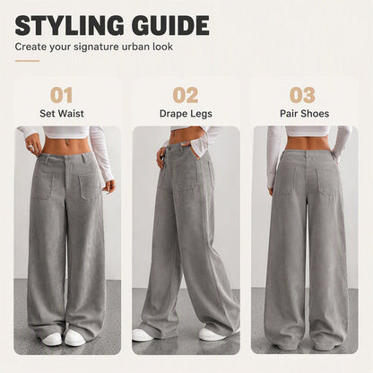 ⌛Limited-Time Offer-Women’s Casual Relaxed Fit Wide-Leg Pants