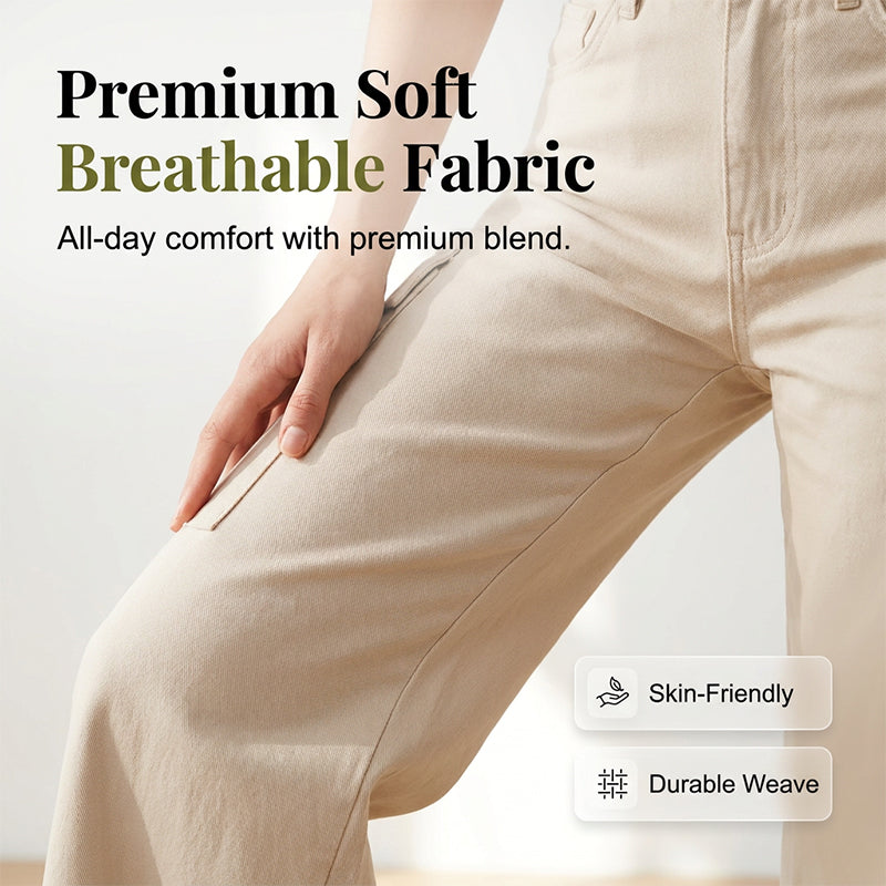 Women's High-Waisted Wide-Leg Cargo Pants