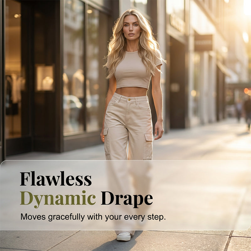 Women's High-Waisted Wide-Leg Cargo Pants