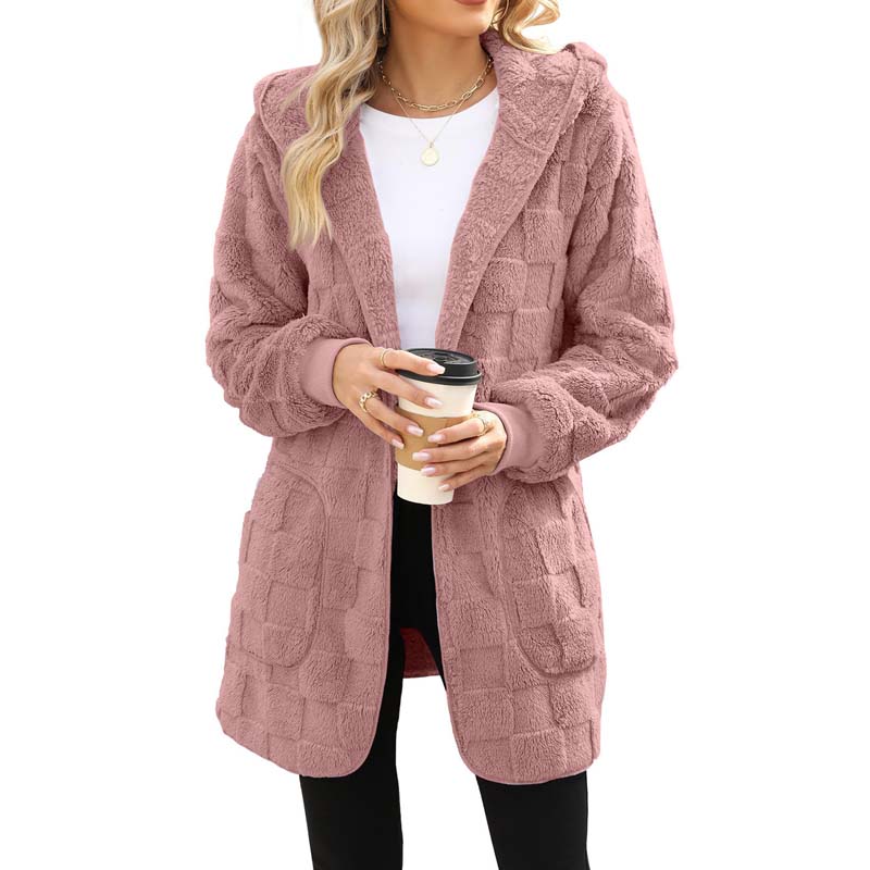 Checkered Fuzzy Cardigan