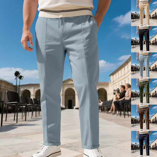 👖 LIMITED-TIME 50% OFF! ✨ Men's Straight-Leg Dress Pants with Drawstring
