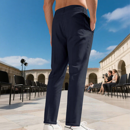 👖 LIMITED-TIME 50% OFF! ✨ Men's Straight-Leg Dress Pants with Drawstring
