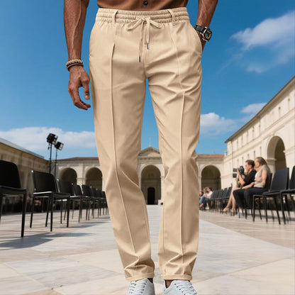 👖 LIMITED-TIME 50% OFF! ✨ Men's Straight-Leg Dress Pants with Drawstring