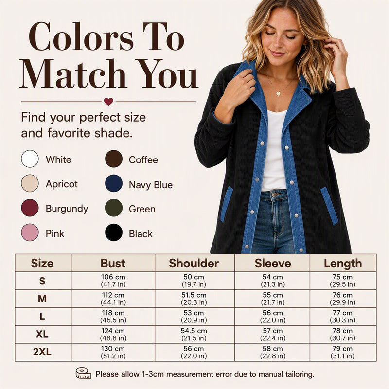 Bestseller🏆🧥 Denim Patchwork Casual Jacket – Effortless Layering & All-Day Comfort for Every Look