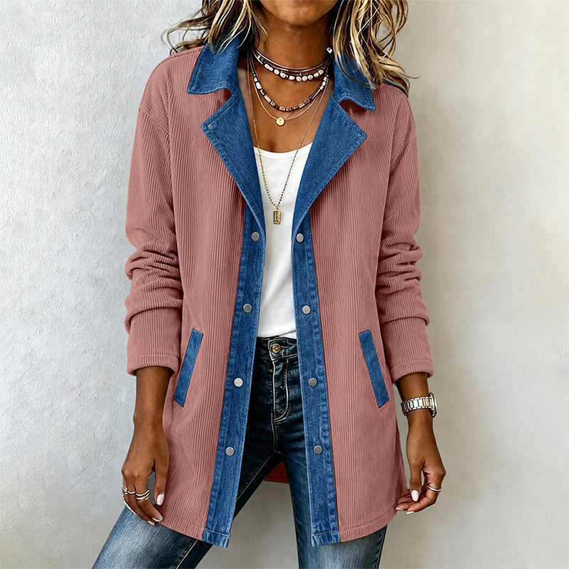 Bestseller🏆🧥 Denim Patchwork Casual Jacket – Effortless Layering & All-Day Comfort for Every Look