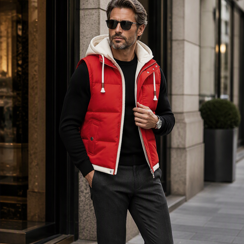 ❄️ Cold-Weather Comfort | Women's Warm Hooded Puffer Vest