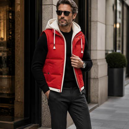 ❄️ Cold-Weather Comfort | Women's Warm Hooded Puffer Vest