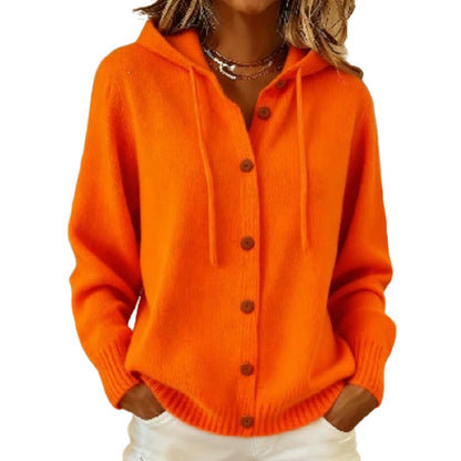 💖Women's Cozy Hooded Knit Cardigan