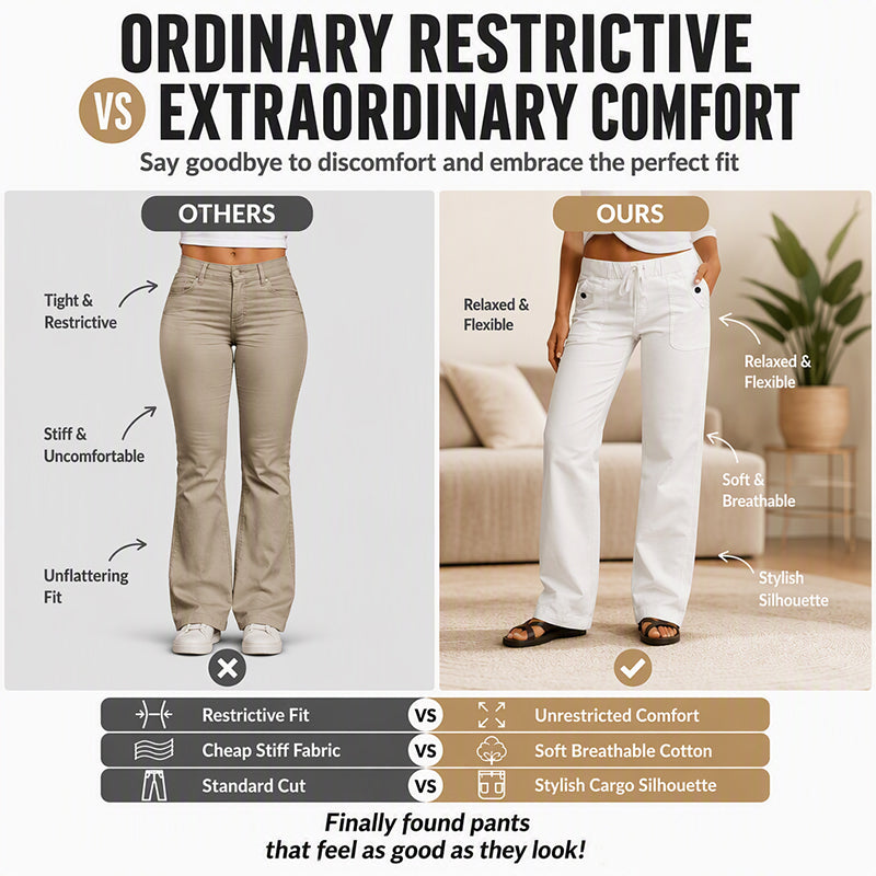 Women's Casual Drawstring Cargo Pants