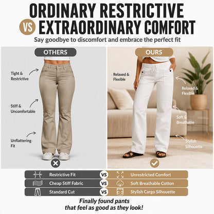 Women's Casual Drawstring Cargo Pants