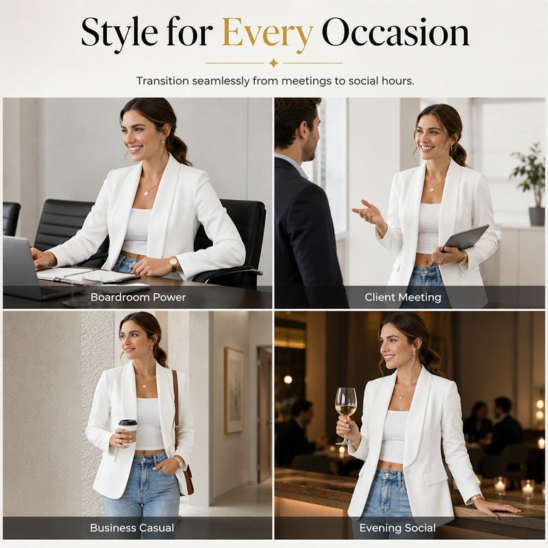 Women's Casual Open Front Blazer