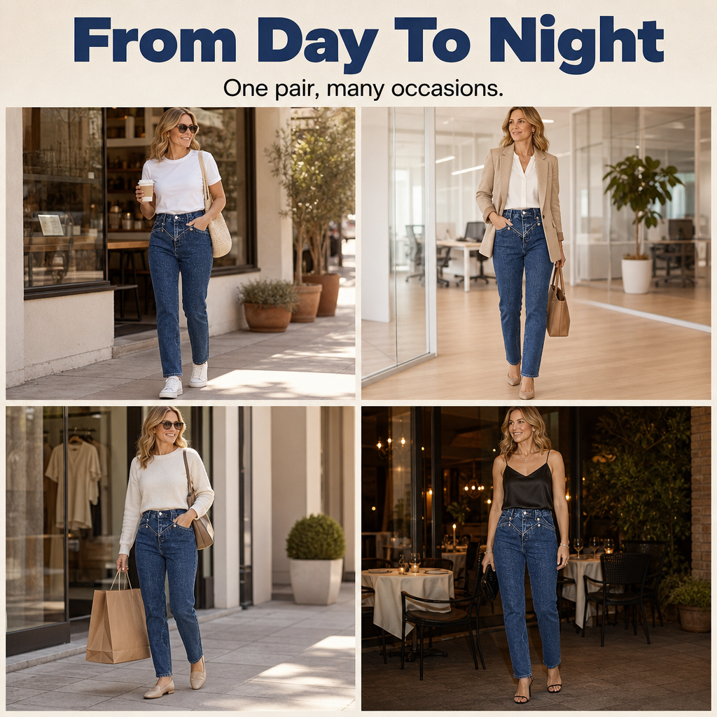 Sculpting High-Waist Jeans