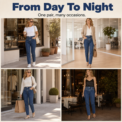 Sculpting High-Waist Jeans