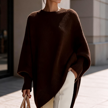 ☁️ Cozy Everyday Comfort | Women's Plus-Size Crew-Neck Pullover Sweater