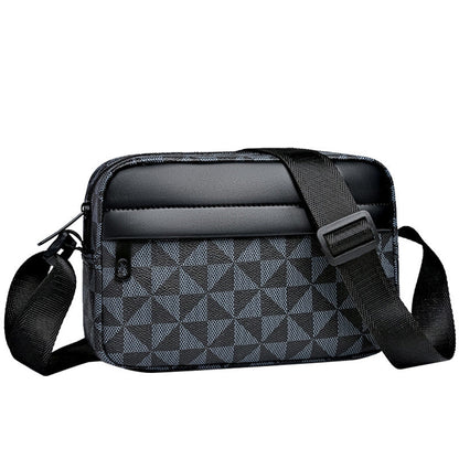 🖤 PU Leather Square Crossbody Bag for Men – Sleek Style & Everyday Convenience