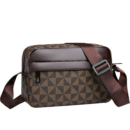🖤 PU Leather Square Crossbody Bag for Men – Sleek Style & Everyday Convenience