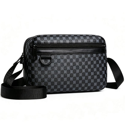 🖤 PU Leather Square Crossbody Bag for Men – Sleek Style & Everyday Convenience