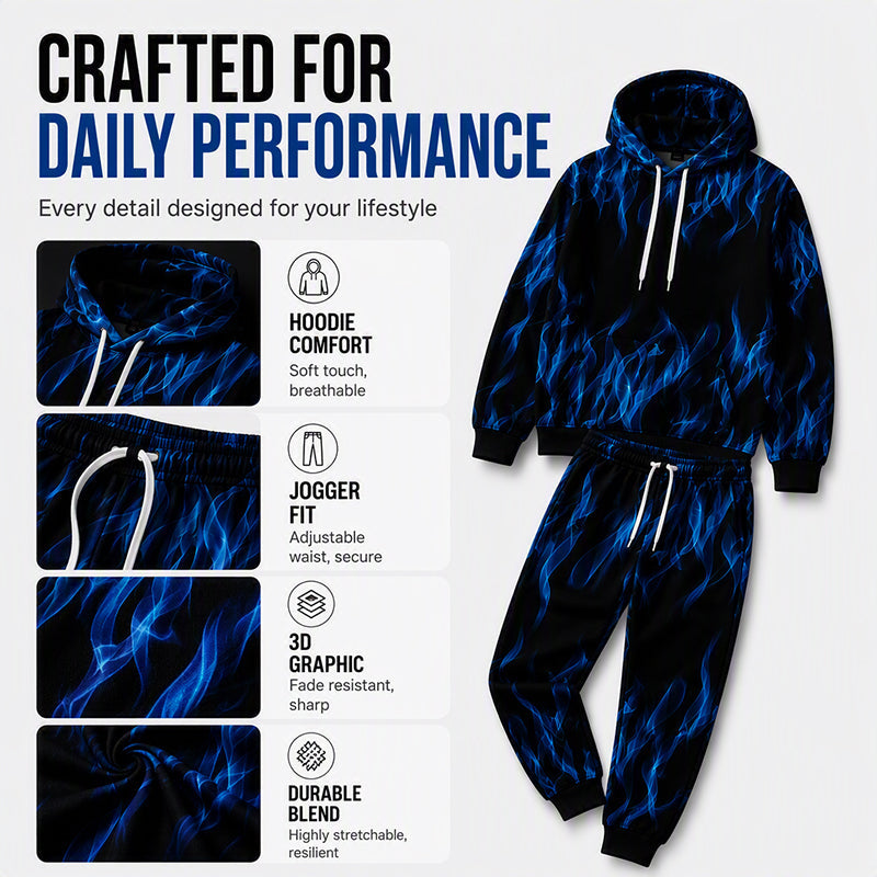 ⌛Limited-Time Offer-Men's Printed Hoodie & Sweatpants Set