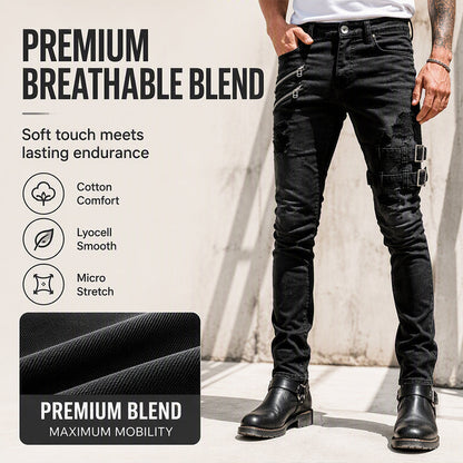 Men's Slim Fit Ripped Jeans