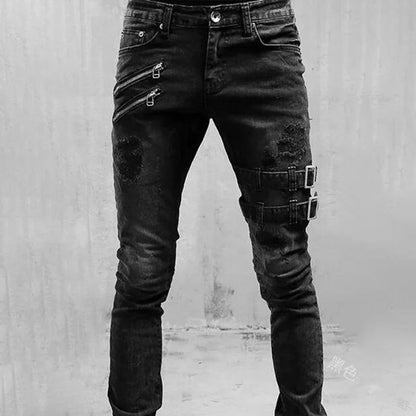 Men's Slim Fit Ripped Jeans