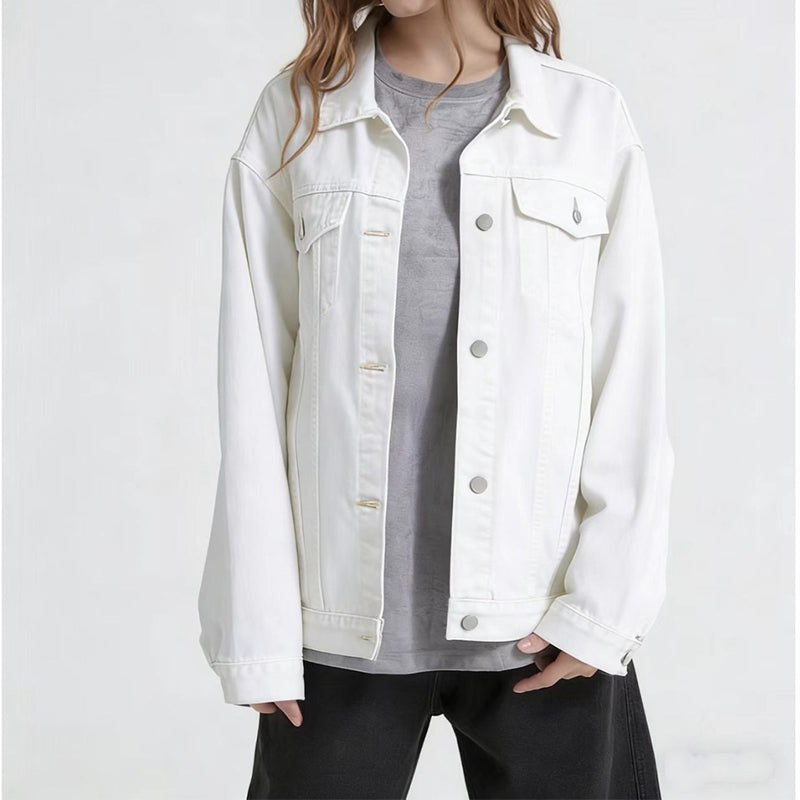 Women's Oversized Washed Denim Jacket