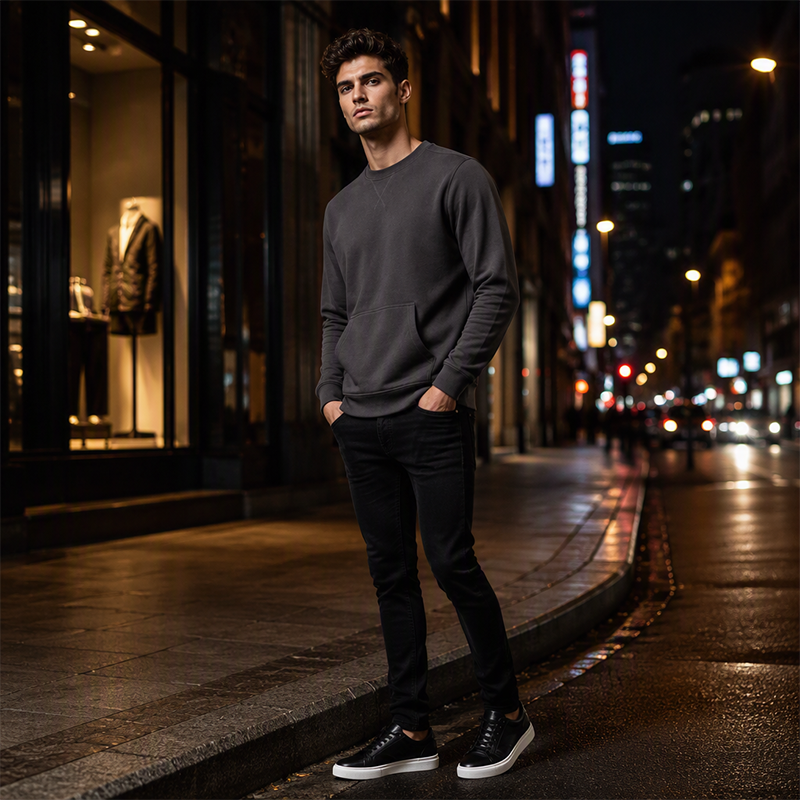 Men's Casual Classic Crewneck Sweatshirt
