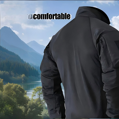 🦾 Built Tough, Moves Easy | Men's Multi-Pocket Quarter-Zip Tactical Top