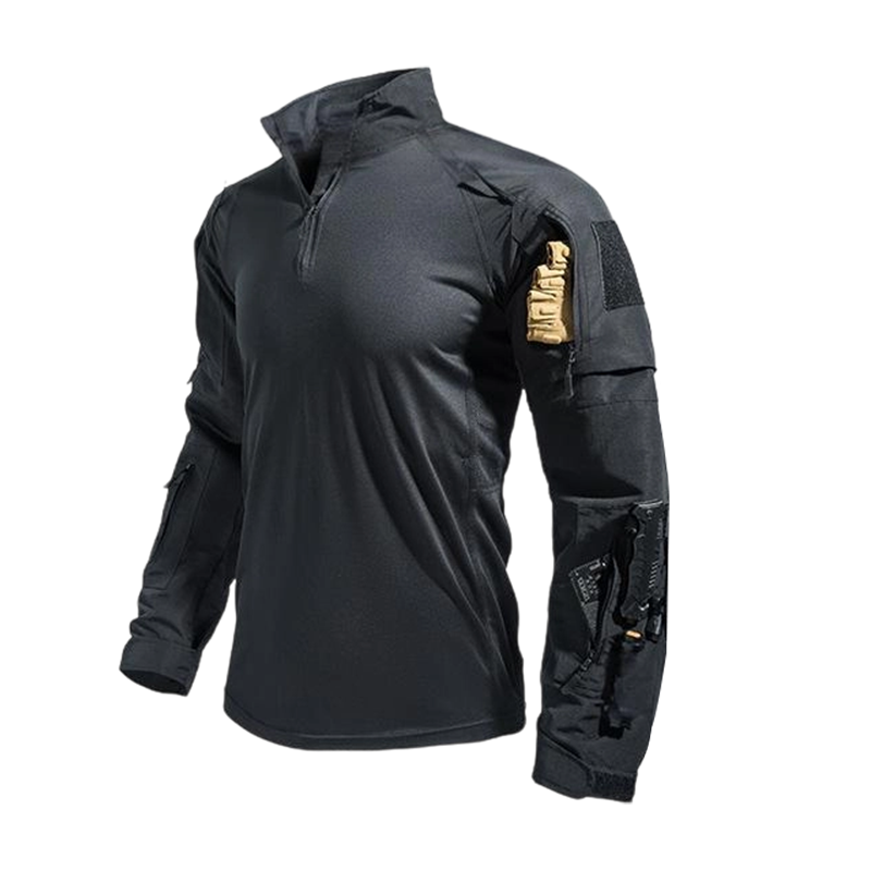 🦾 Built Tough, Moves Easy | Men's Multi-Pocket Quarter-Zip Tactical Top