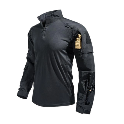 🦾 Built Tough, Moves Easy | Men's Multi-Pocket Quarter-Zip Tactical Top
