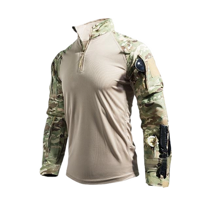 🦾 Built Tough, Moves Easy | Men's Multi-Pocket Quarter-Zip Tactical Top