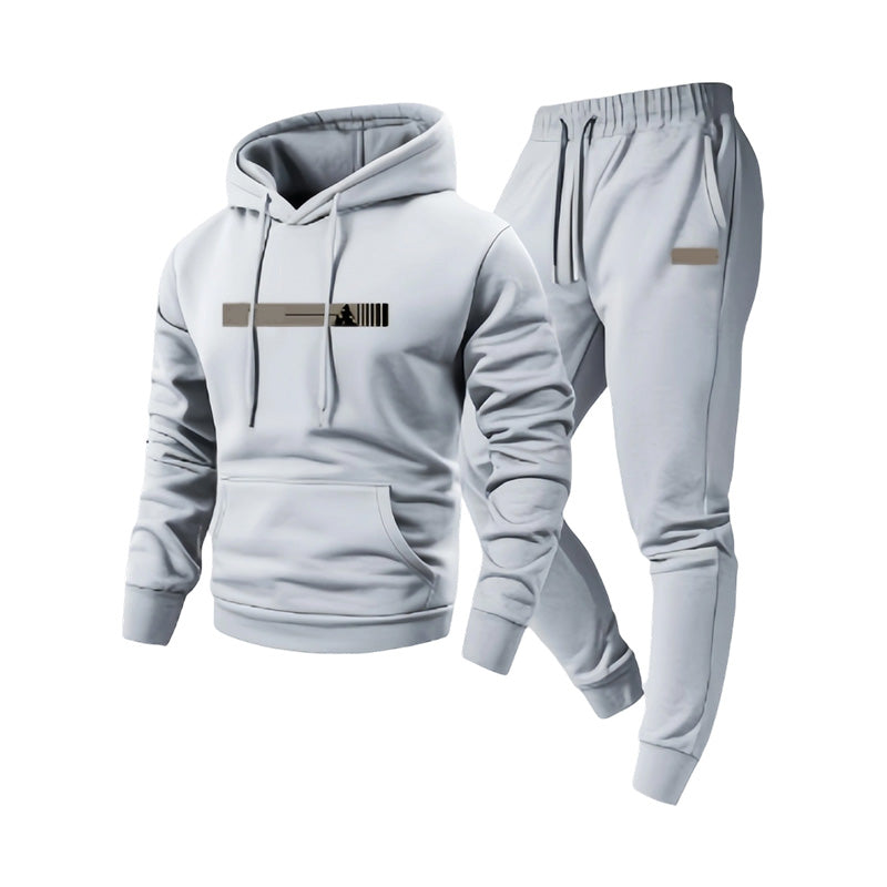Men's Hooded Sweatshirt & Sweatpants 2-Piece Set