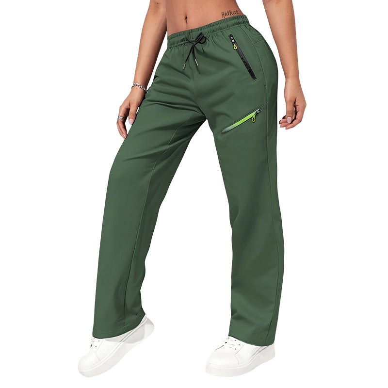 Women's Casual Athletic Pants with Zipper Pockets