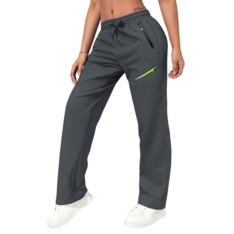 Women's Casual Athletic Pants with Zipper Pockets