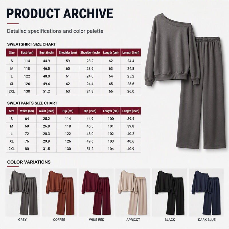 Women's Sweatshirt & Sweatpants 2-Piece Set