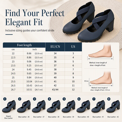 📢📢50% Off!!!🎉✨Women's Mary Jane shoes with a round toe, crisscross straps, block heel, platform, and cutouts, high heels