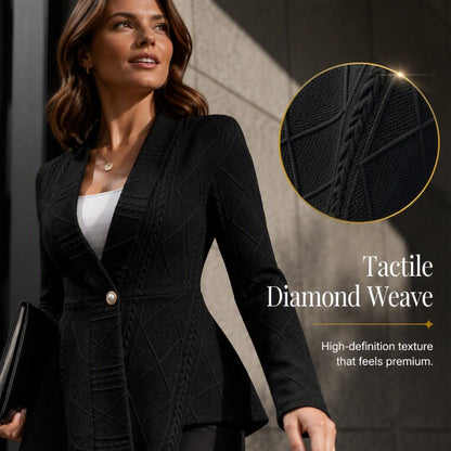 Minimalist Solid Textured Button Front Jacket