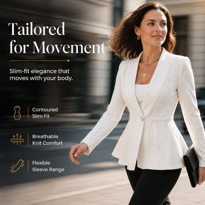 Minimalist Solid Textured Button Front Jacket
