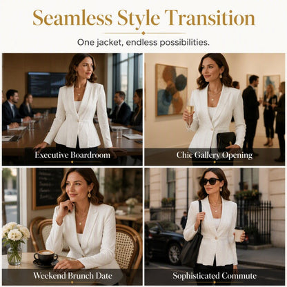 Minimalist Solid Textured Button Front Jacket