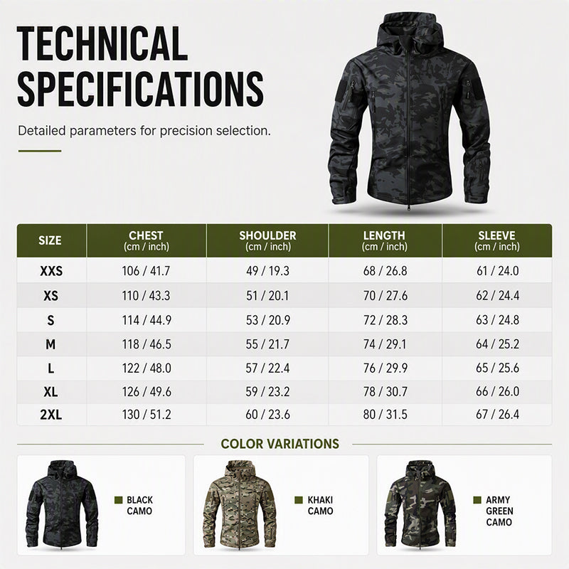 🌲 Tactical Camo, All-Weather Protection | Men's Outdoor Hooded Jacket ⚡ Free Shipping