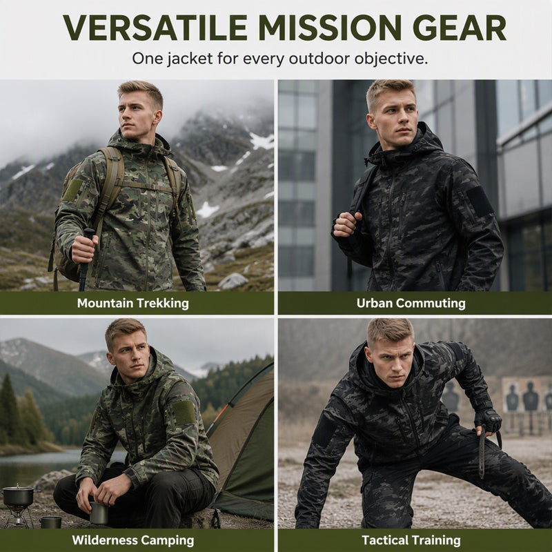🌲 Tactical Camo, All-Weather Protection | Men's Outdoor Hooded Jacket ⚡ Free Shipping