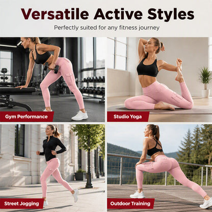 🍑 ✨Women's High-Waisted Cargo Yoga Pants