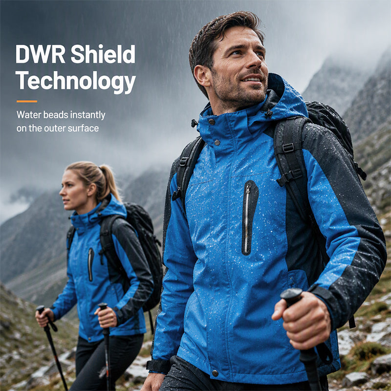 🌧️ Built for Rough Weather | Men's Waterproof & Windproof Hiking Jacket