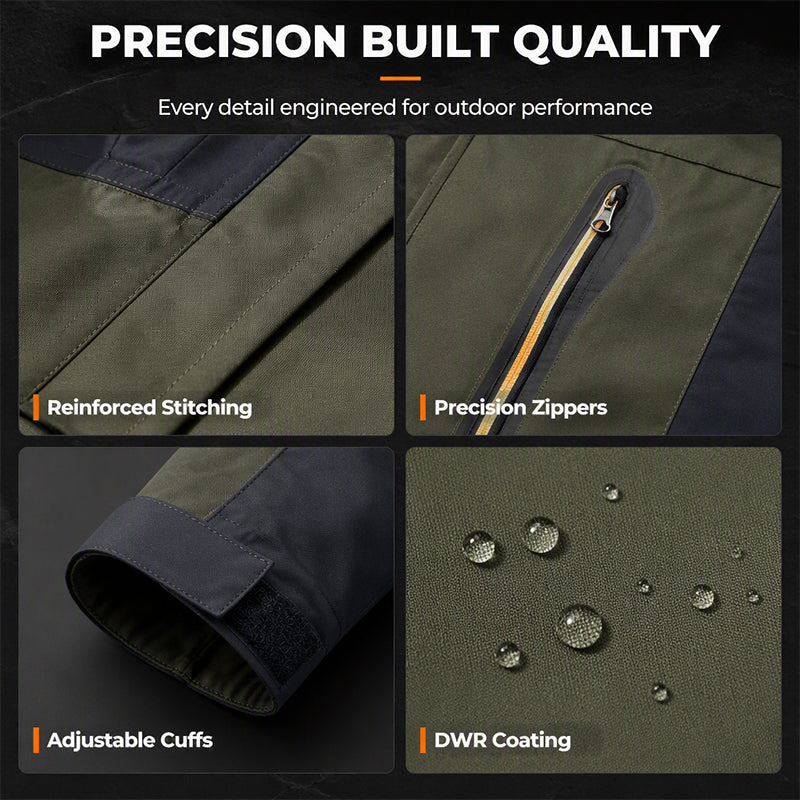 🌧️ Built for Rough Weather | Men's Waterproof & Windproof Hiking Jacket