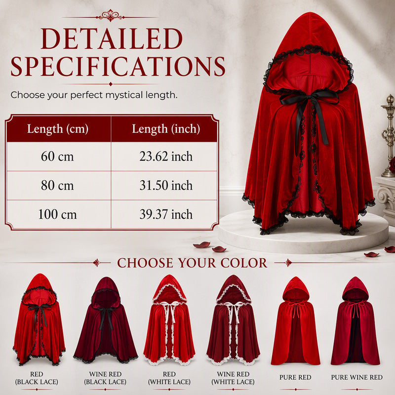 Dramatic Hooded Lace Cape