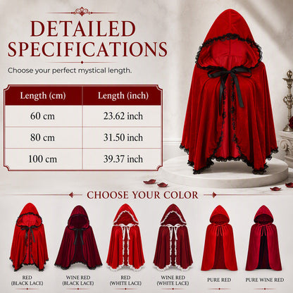 Dramatic Hooded Lace Cape