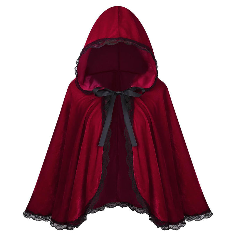 Dramatic Hooded Lace Cape